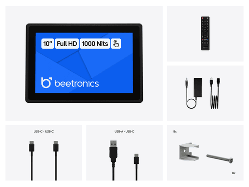 10 Inch Touchscreen Metal (High Brightness)