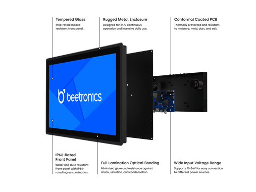 10 Inch Touchscreen Metal (High Brightness)