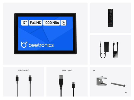 17 Inch Touchscreen Metal (High Brightness)